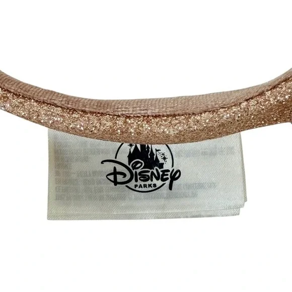 Disney Parks Minnie Mouse Rose Gold Ears Sequin Headband - Picture 3 of 3